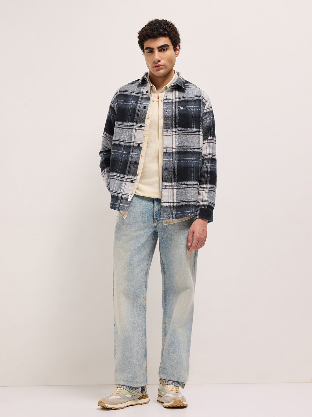 Men Cotton Woven Checked Regular Fit Casual Shirt TBH-TROHIS-MC