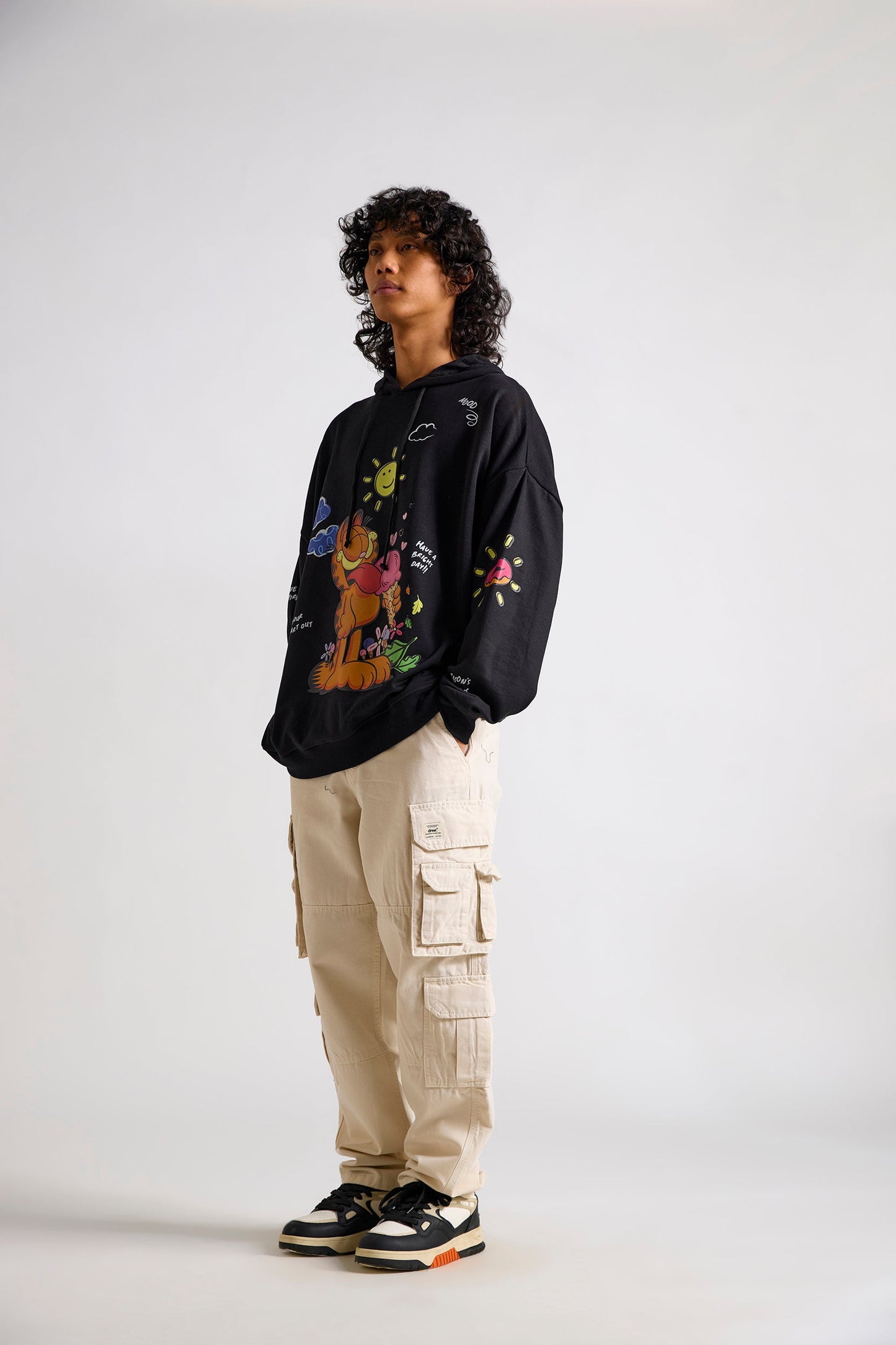 Garfield:Have A Bright Day Oversized Hoodie