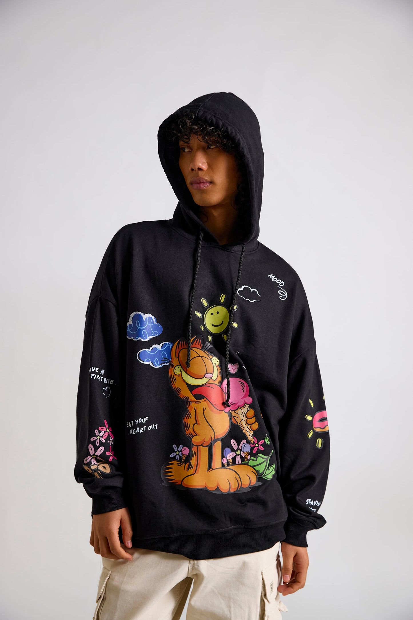 Garfield:Have A Bright Day Oversized Hoodie