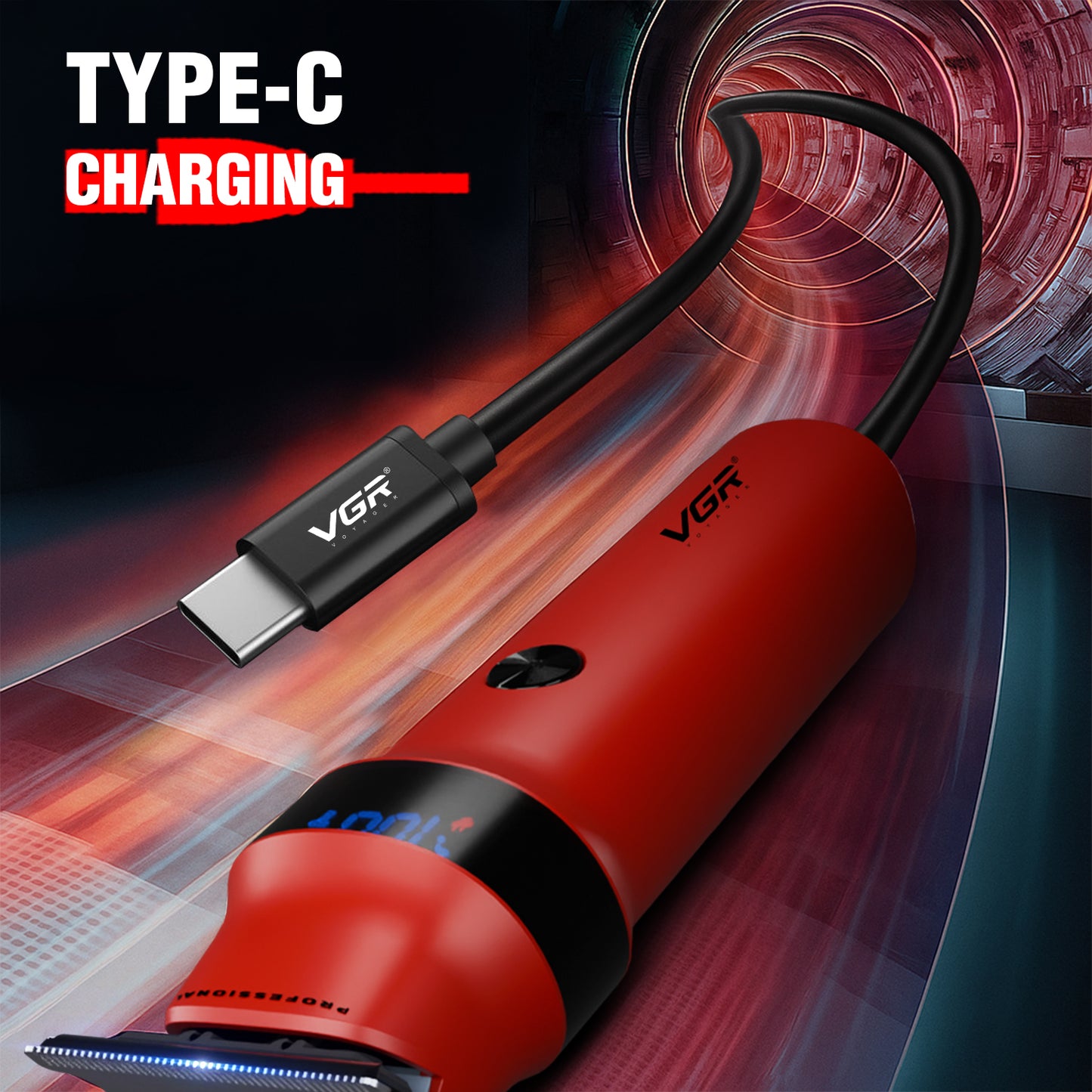 VGR Rosso Hair Trimmer