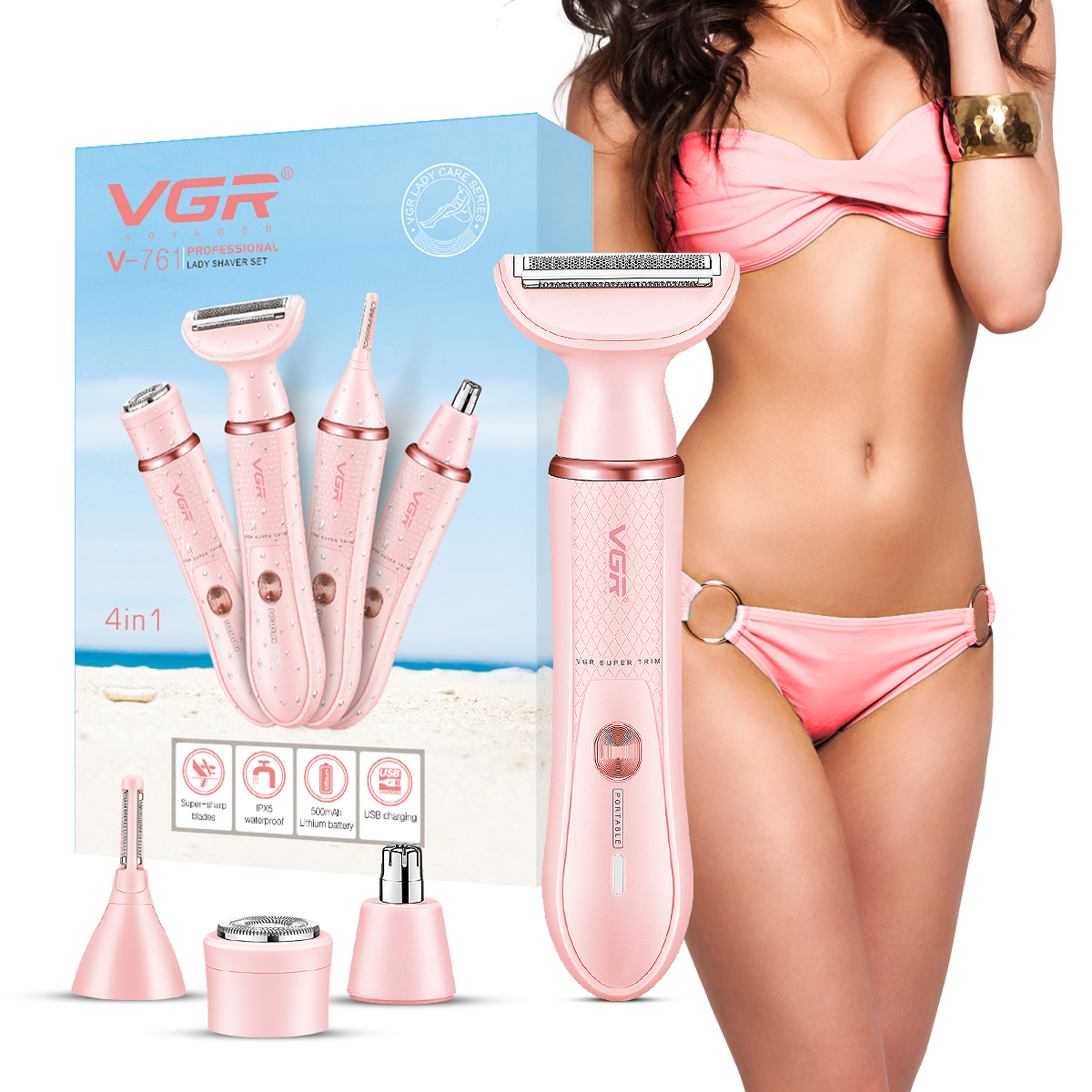 VGR V-761 Lady Shaver Set