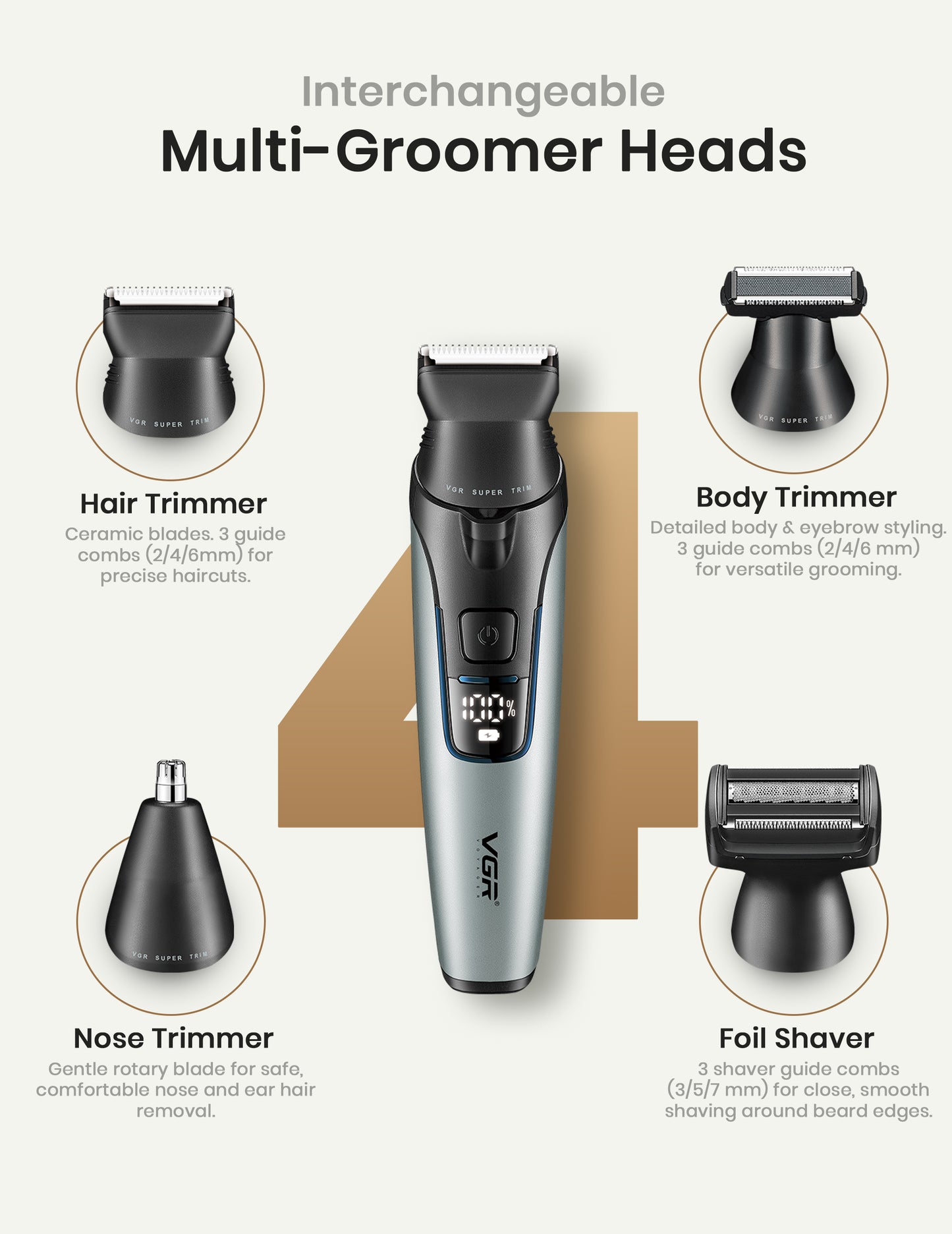 VGR V-634 Men's Grooming Kit