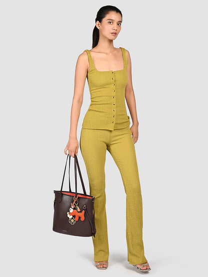 Two Faced Reversible Tote Bag - Zipper