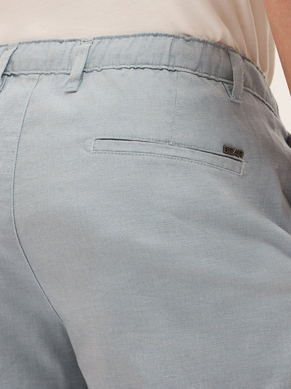 Men Mid Rise Solid Straight Fit Casual Trousers TRO-JAKER-BL