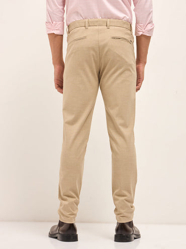 Men's Striped Slim Fit Formal Trouser TRO-MOON-BG