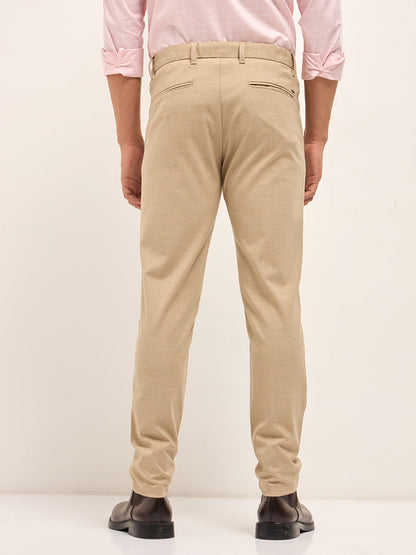 Men's Striped Slim Fit Formal Trouser TRO-MOON-BG