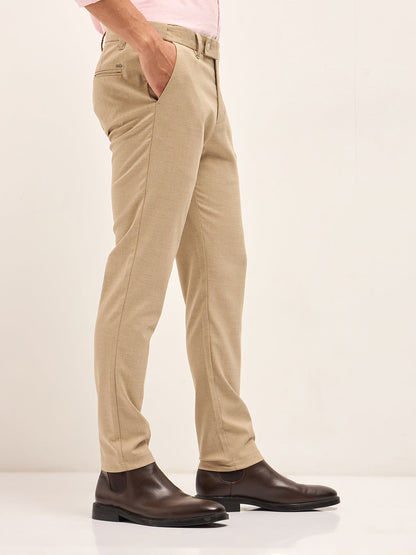 Men's Striped Slim Fit Formal Trouser TRO-MOON-BG