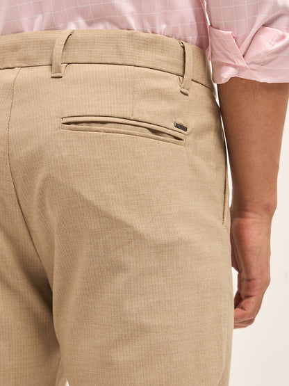 Men's Striped Slim Fit Formal Trouser TRO-MOON-BG