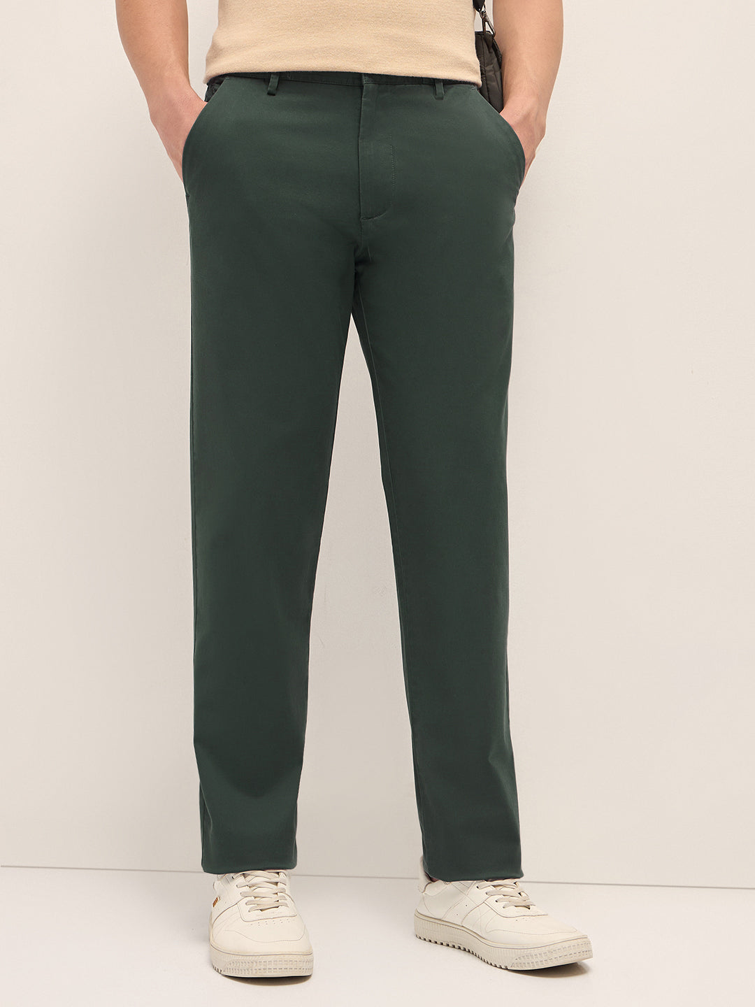 Men Solid Cotton Smart Fit Casual Trouser TRO-NAIRO-TL