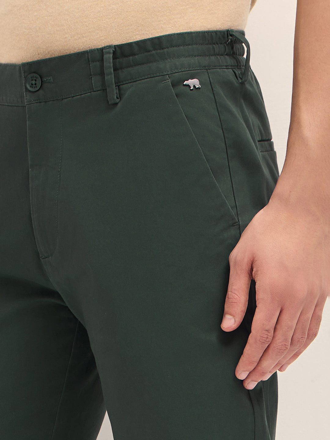 Men Solid Cotton Smart Fit Casual Trouser TRO-NAIRO-TL