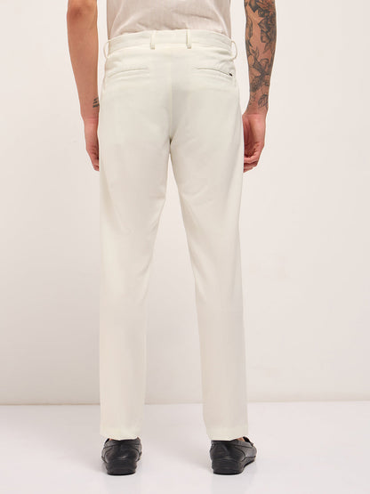 Men's Solid Regular Fit Formal Trouser TRO-NELEO-CR