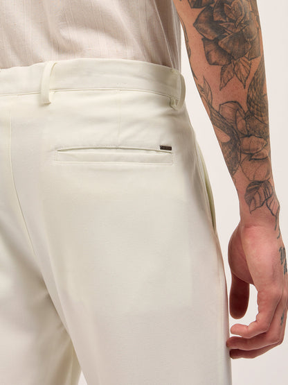 Men's Solid Regular Fit Formal Trouser TRO-NELEO-CR