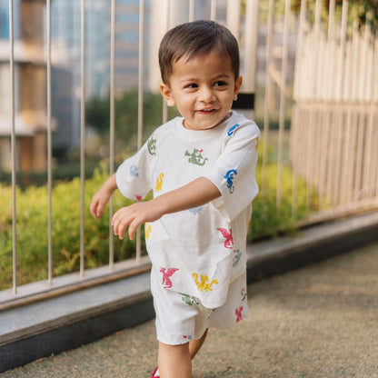 Cotton Tee & Shorts Co-ord Set