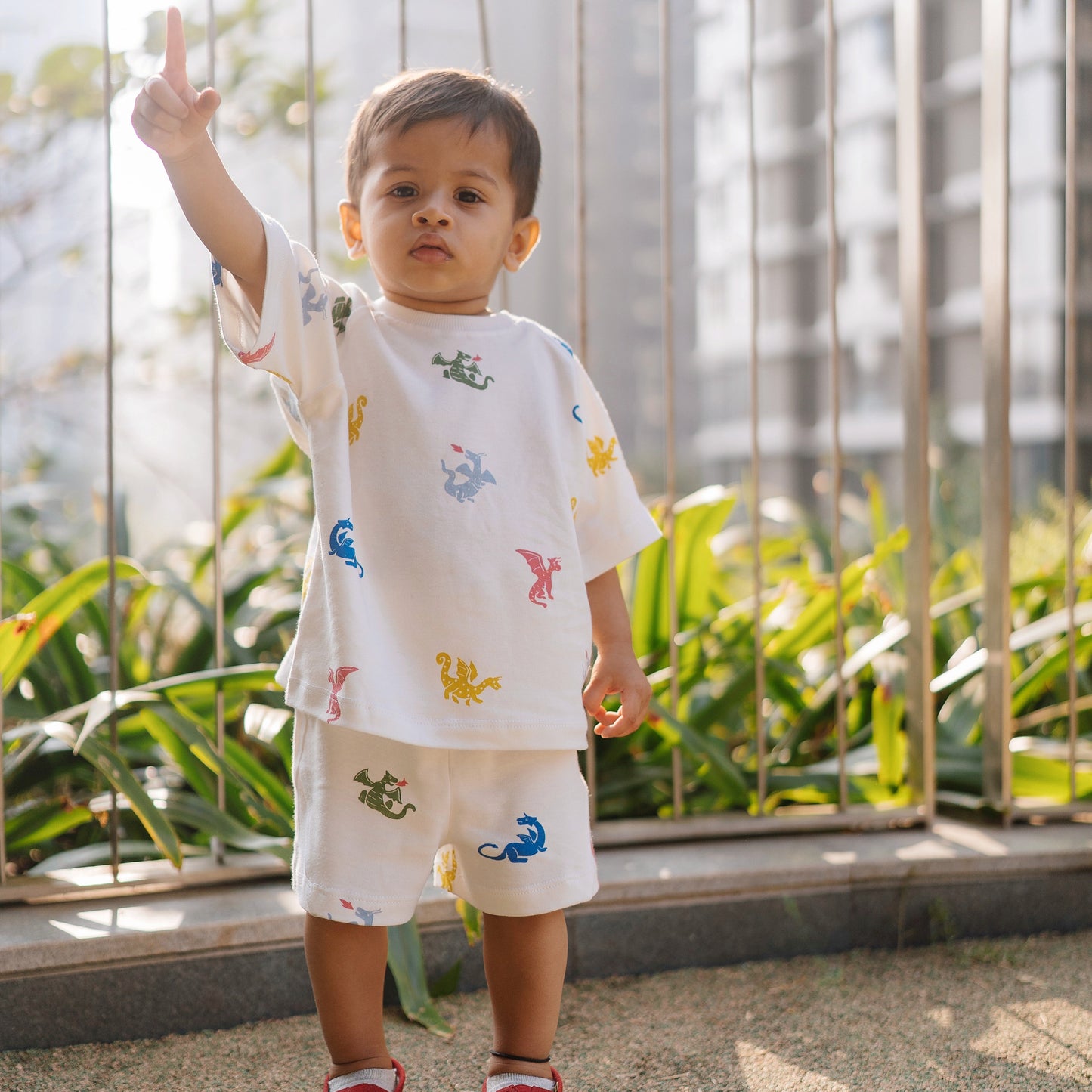 Cotton Tee & Shorts Co-ord Set
