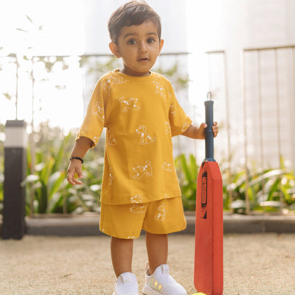 Cotton Tee & Shorts Co-ord Set
