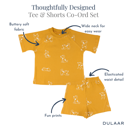 Cotton Tee & Shorts Co-ord Set