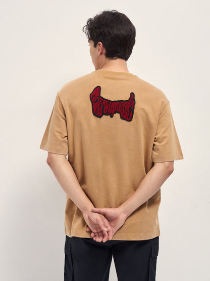 Men Graphic Printed Crew Neck Pure Cotton Oversize Tshirt TSH-CHERISH-MT