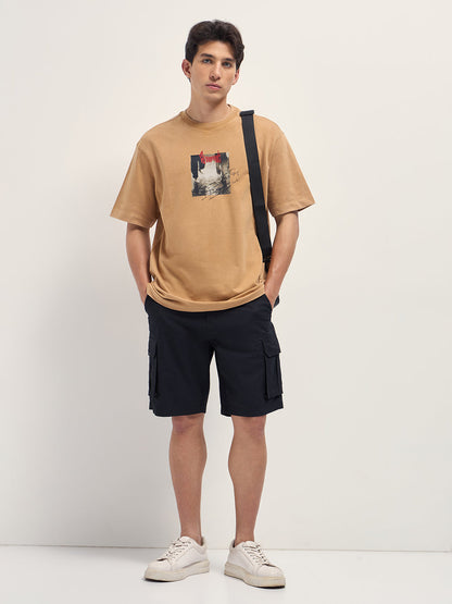 Men Graphic Printed Crew Neck Pure Cotton Oversize Tshirt TSH-CHERISH-MT