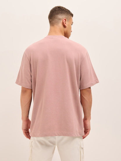 Men Graphic Printed Crew Neck Pure Cotton Oversize Tshirt TSH-DOM-PK