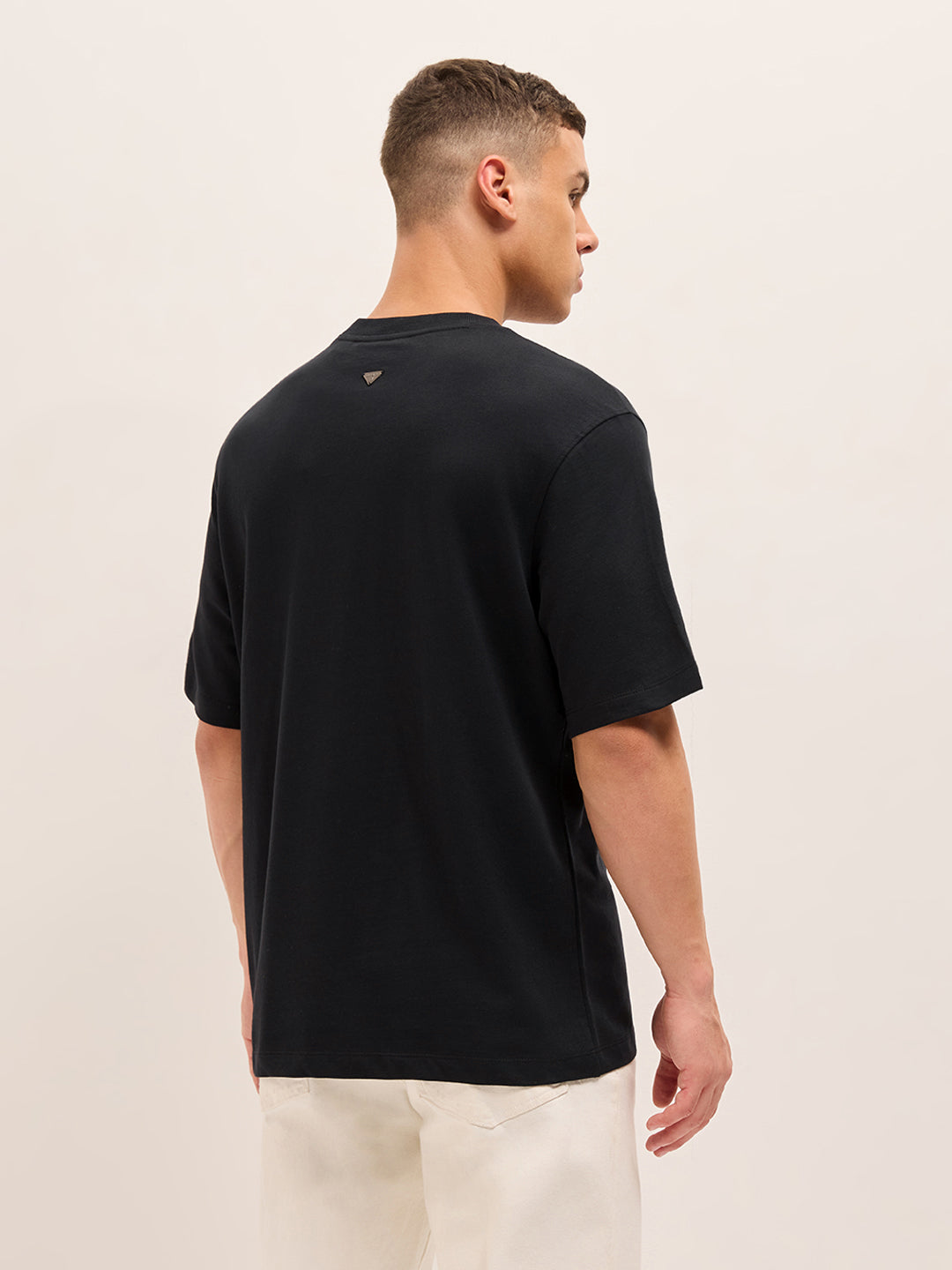 Men Graphic Printed Crew Neck Pure Cotton Relax Fit Tshirt TSH-ETH-BK