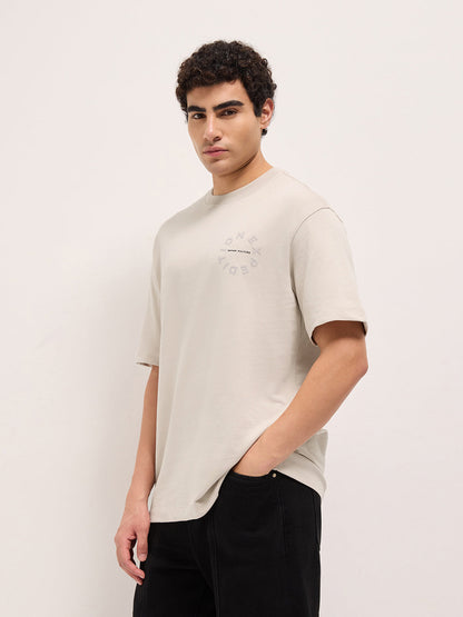 Men Pure Cotton Oversize Fit Crew Neck T-Shirt TSH-EXPE-CR