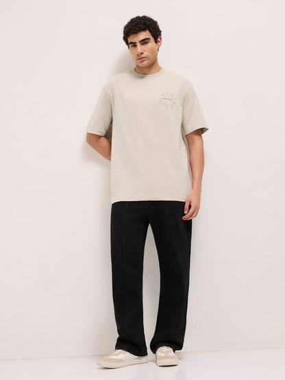 Men Pure Cotton Oversize Fit Crew Neck T-Shirt TSH-EXPE-CR