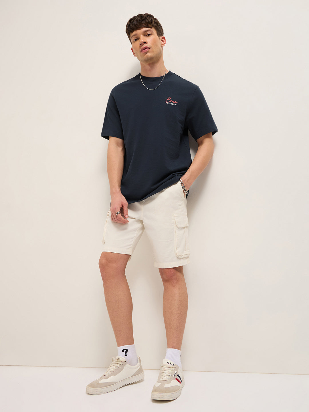 Men Pure Cotton Relax Fit Crew Neck T-Shirt TSH-MIGO-BL