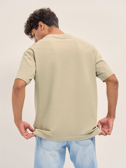 Men Graphic Printed Crew Neck Pure Cotton Oversize Tshirt TSH-ORANGEADE-BG