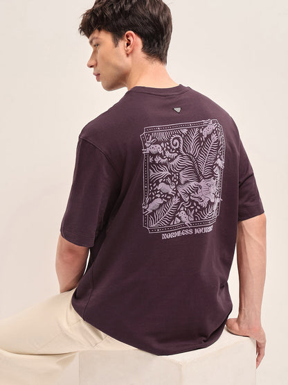 Men Animal Printed Crew Neck Pure Cotton Oversize Tshirt TSH-QUIP-MR