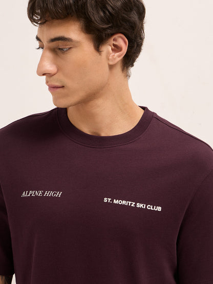 Men Pure Cotton Graphic Printed Relax Fit T-Shirt TSH-RHODO-MR