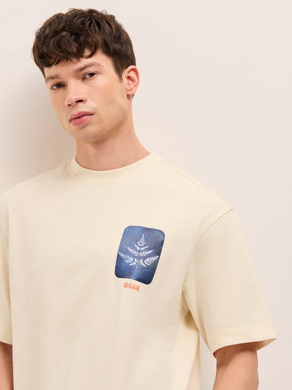 Men Pure Cotton Oversize Fit Crew Neck T-Shirt TSH-SCENE-CR