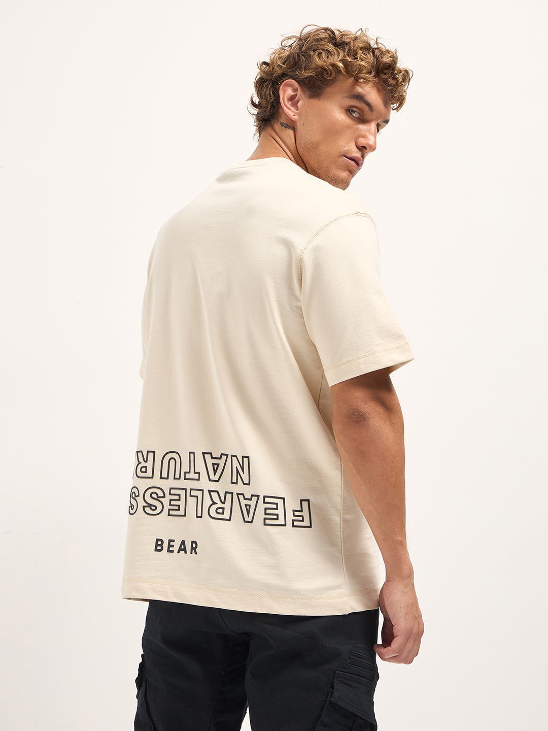 Men's Pure Cotton Graphic Oversized T-Shirt TSH-STREET-CR