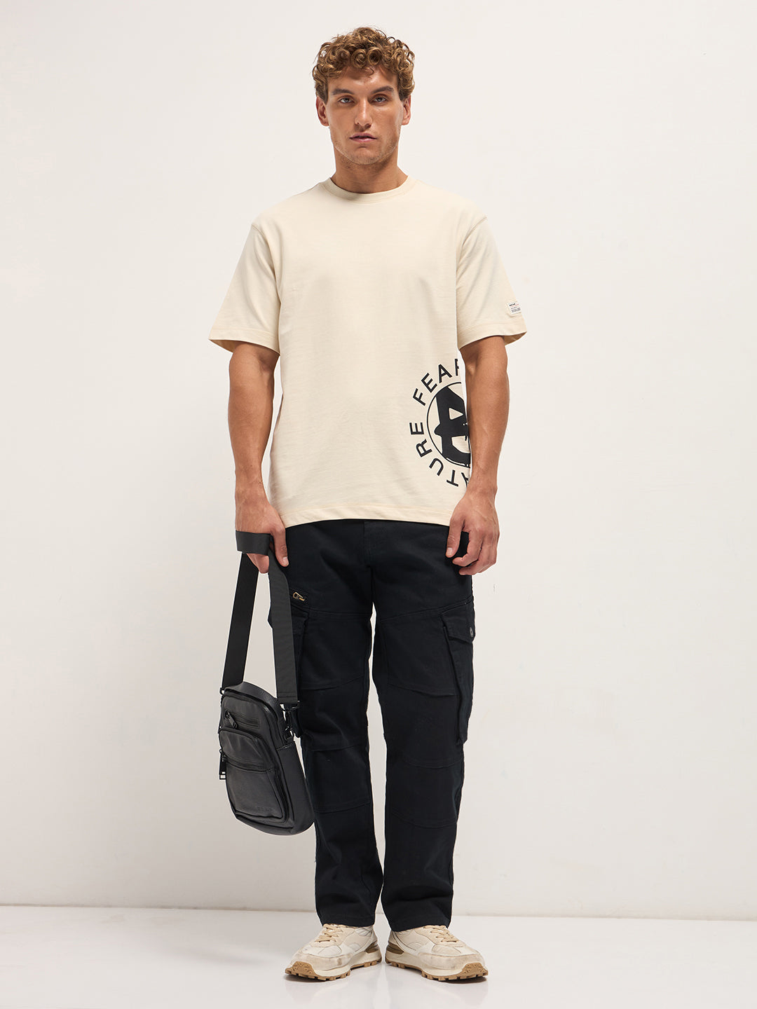 Men's Pure Cotton Graphic Oversized T-Shirt TSH-STREET-CR