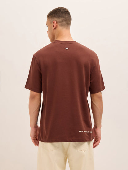 Men Graphic Printed Crew Neck Pure Cotton Relax Fit Tshirt TSH-TAGE-RT