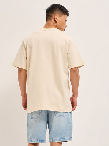 Men's Pure Cotton Graphic Printed OversizeTee TSH-TREE-CR