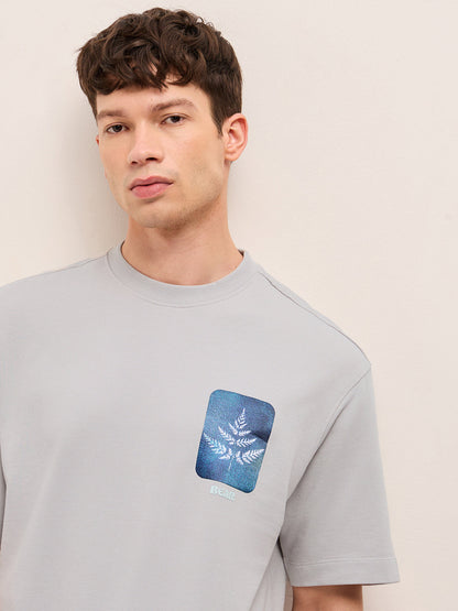 Men Pure Cotton Oversize Fit Crew Neck T-Shirt TSH-TWEEN-GY