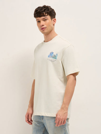 Men Graphic Printed Crew Neck Pure Cotton Oversize Tshirt TSH-URAL-CR