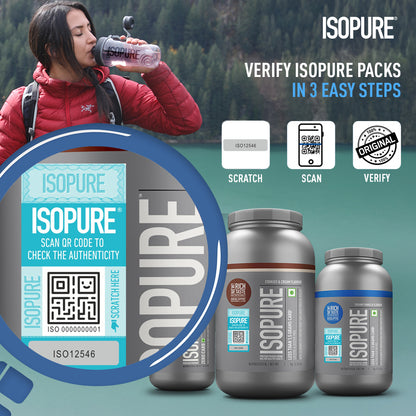 Isopure Whey Protein Isolate Powder with Vitamins for Immune Support - 2 kg (Cookies & Cream) | ISOPURE at Broadway