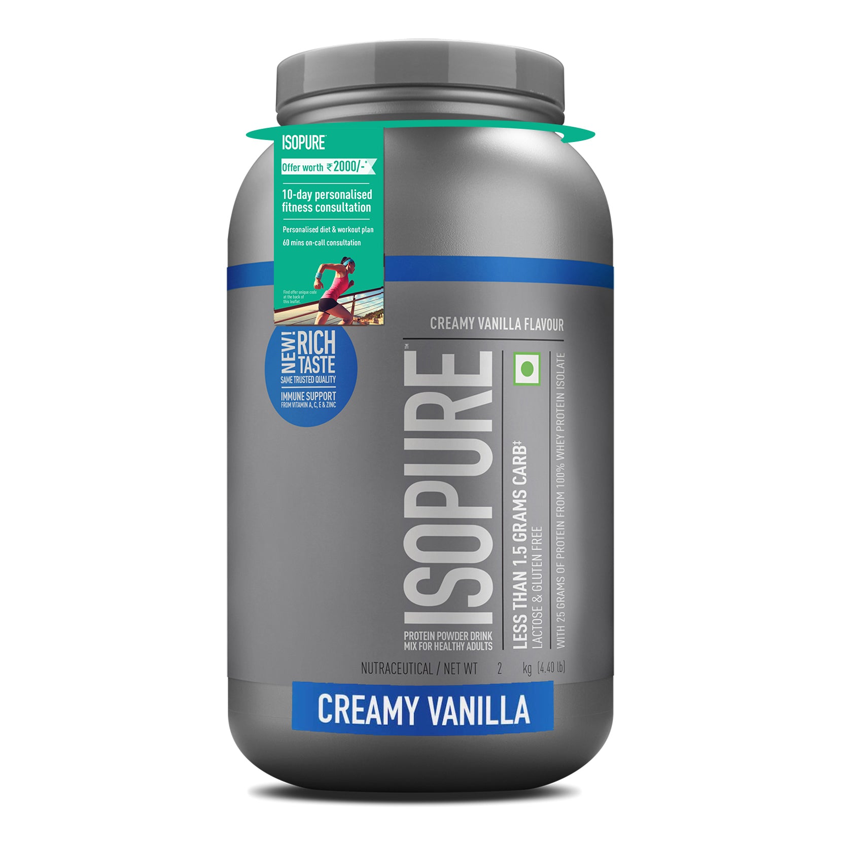 Isopure Whey Protein Isolate Powder with Vitamins for Immune Support - Creamy Vanilla | ISOPURE at Broadway