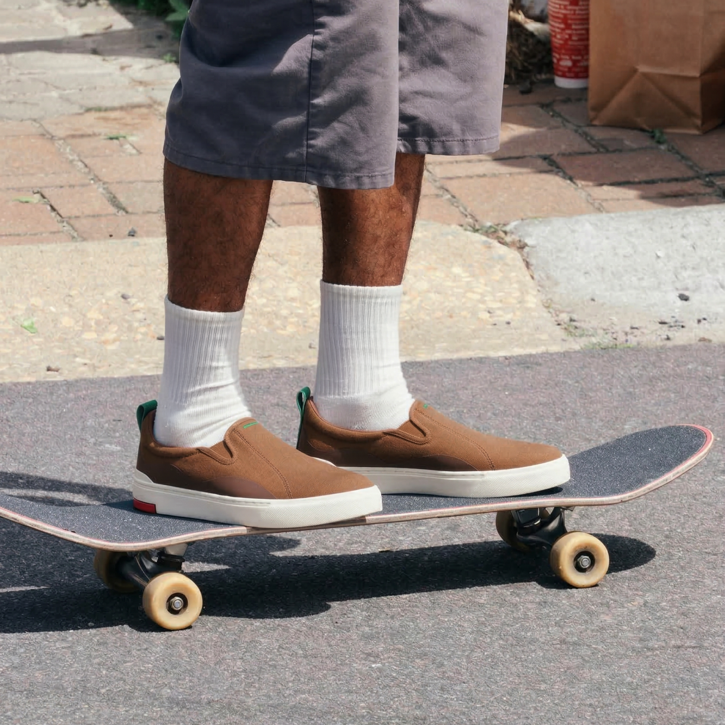 Enhanced Canvas Slip On Petichor Brown