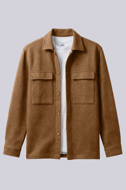 Relaxed Fit Textured Overshirt