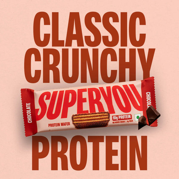 SuperYou Chocolate Protein Wafer Bars (Pack of 10)