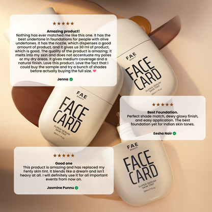 Trial Kit: Face Card 4 in 1 Super Serum Skin Tint