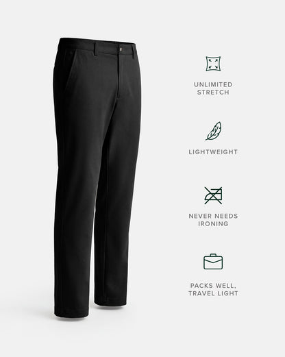 The 4 Way Stretch Pant Vesper Black