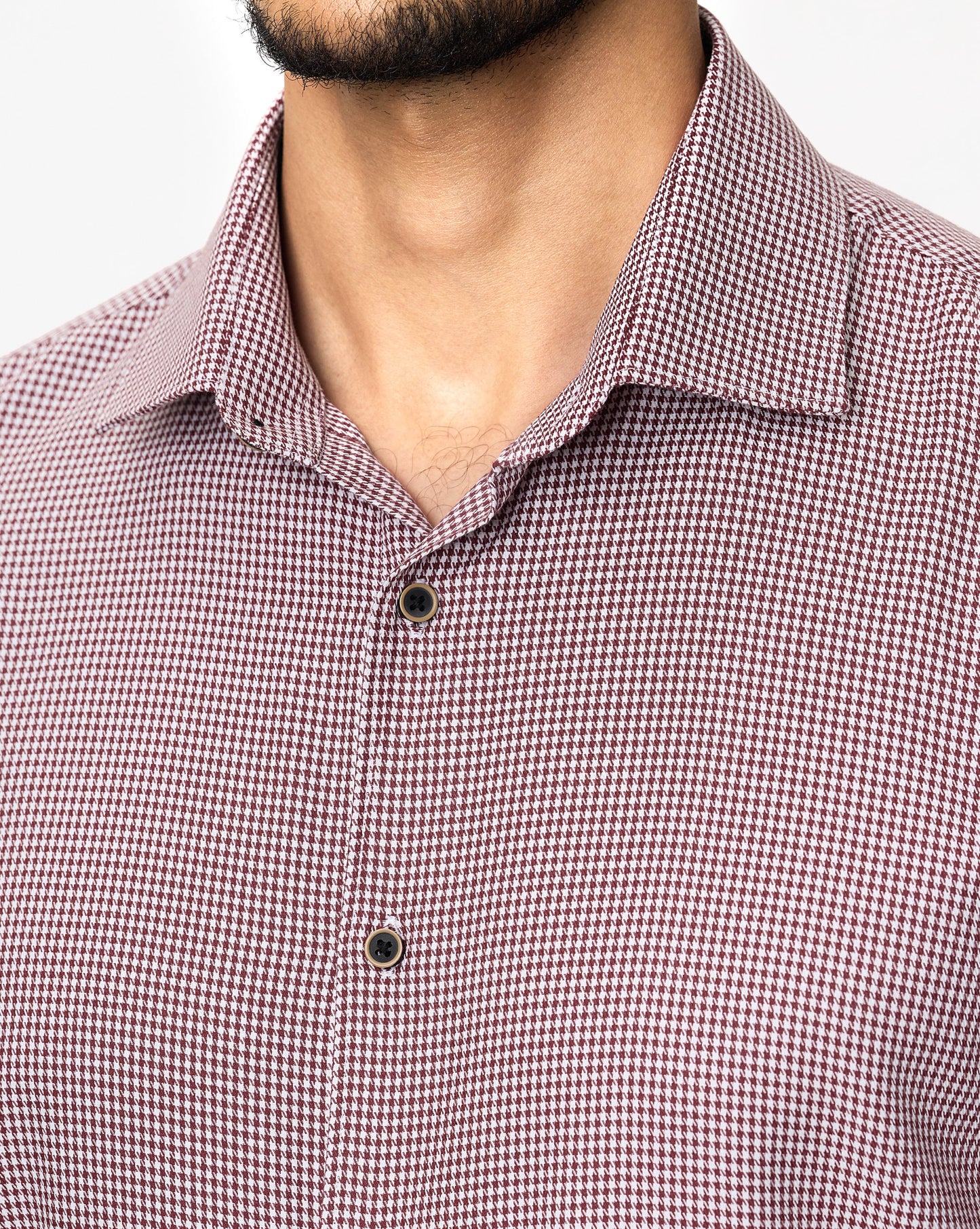 The Cardinal Houndstooth Dress Shirt