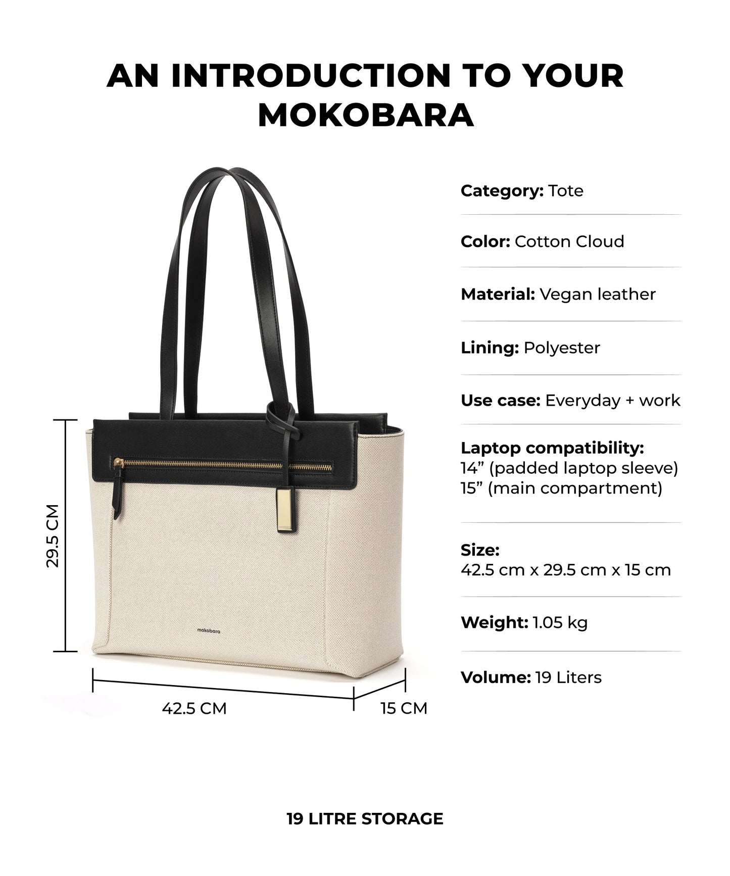 The Dawn Tote | Mokobara at Broadway