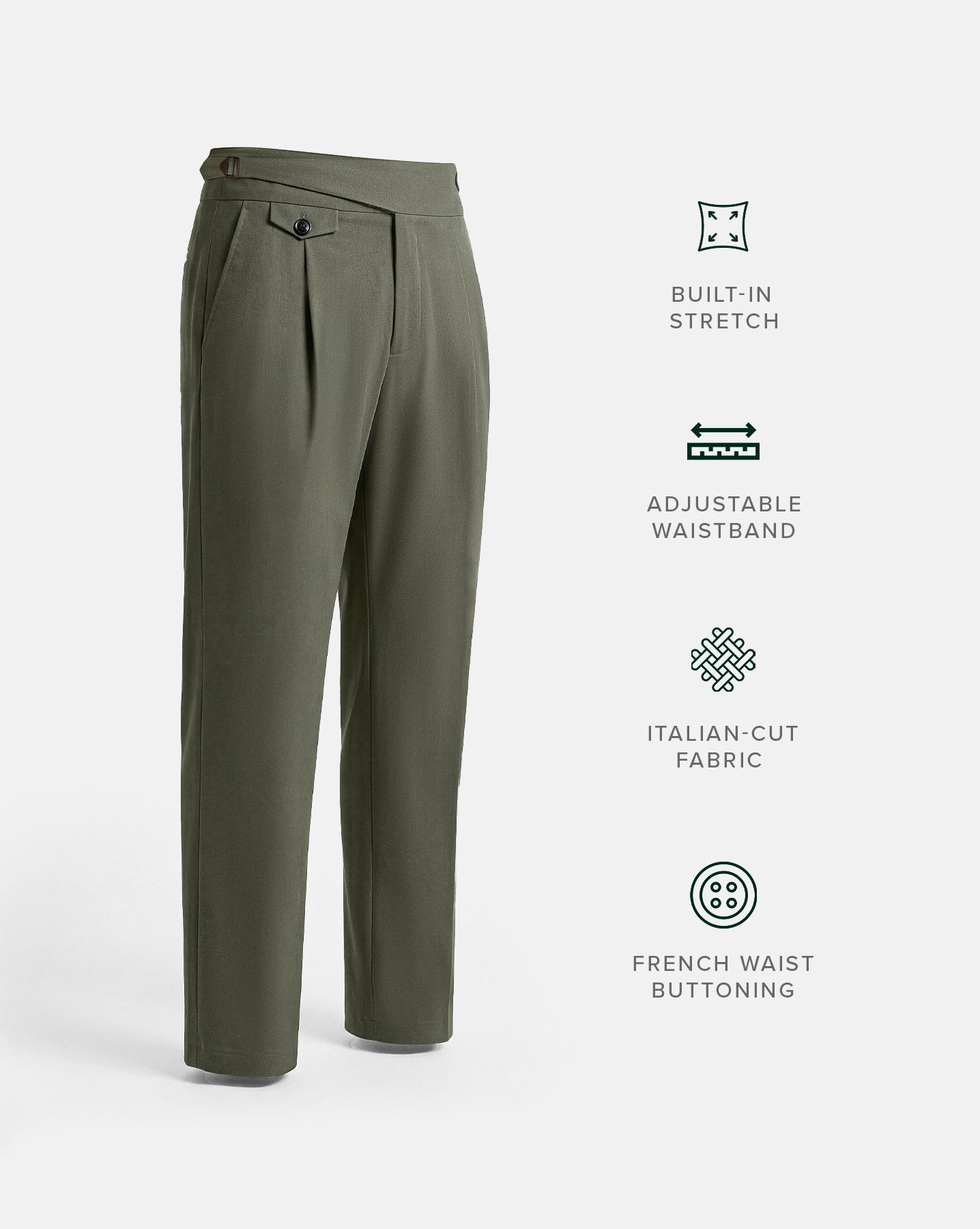 The Gurkha Runway Pant Toscano Green