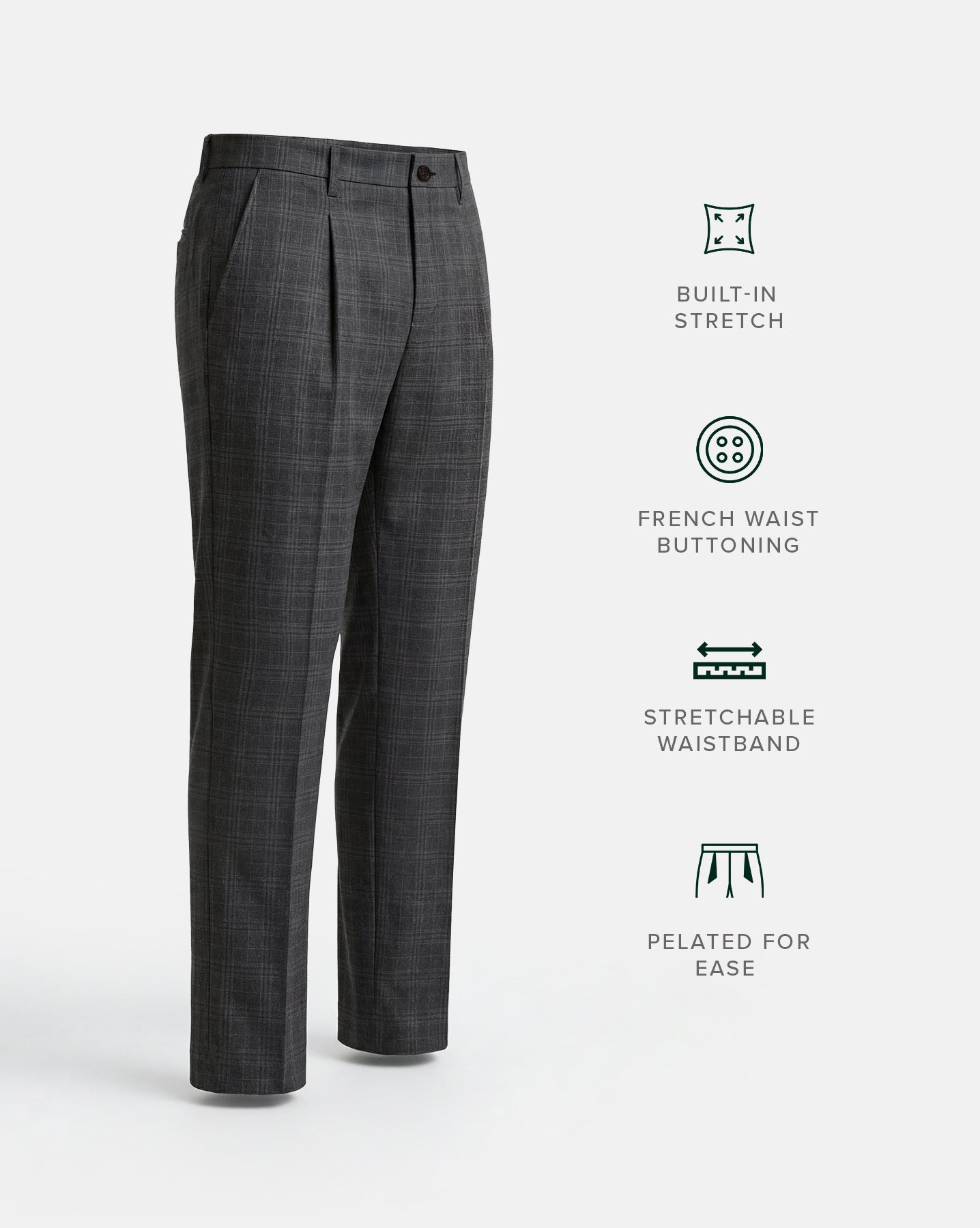 The Hawthorne Pleated Tailored Pant