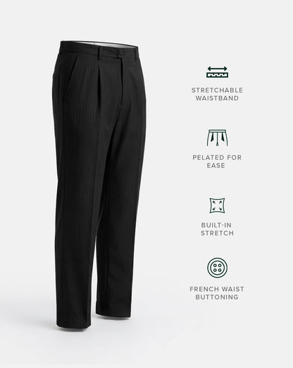 The Relaxed Savile Stripe Runway Pant