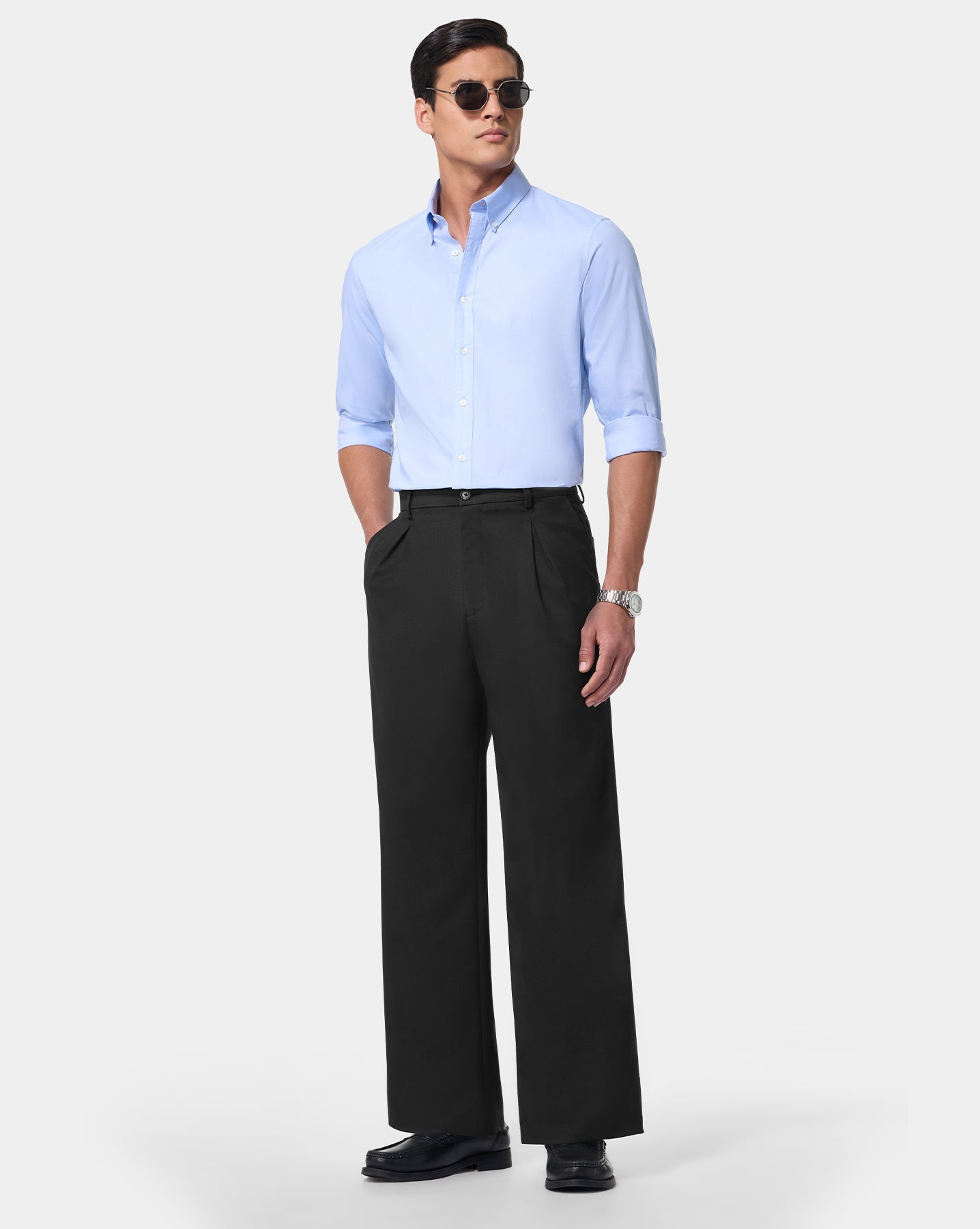 The Shark Skin Relaxed Pant Black